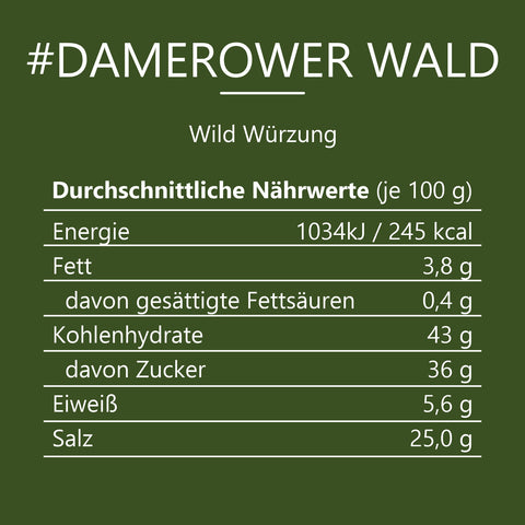 #DAMEROWER WALD - Wild Würzung