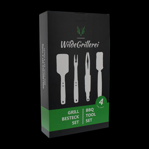 WildeGrillerei Grillbesteck-Set 4-teilig
