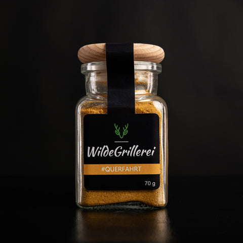 #QUERFAHRT - Currypulver Englisch Glas mit Holzdeckel 70g MHD