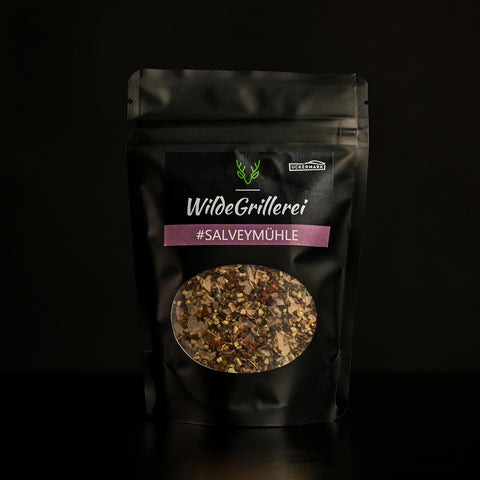 #SALVEYMÜHLE - Pfeffer exklusiv Steinsalzflocken Beutel mit Druckverschluss 85g MHD