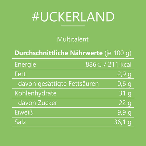 #UCKERLAND - Multitalent  Beutel mit Druckverschluss 60g MHD