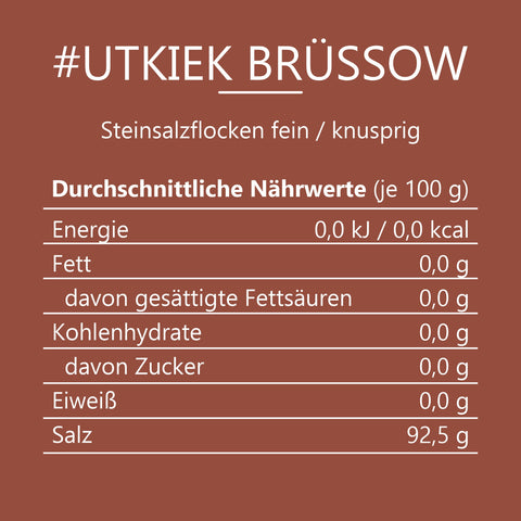 #UTKIEK BRÜSSOW - Steinsalzflocken fein / knusprig