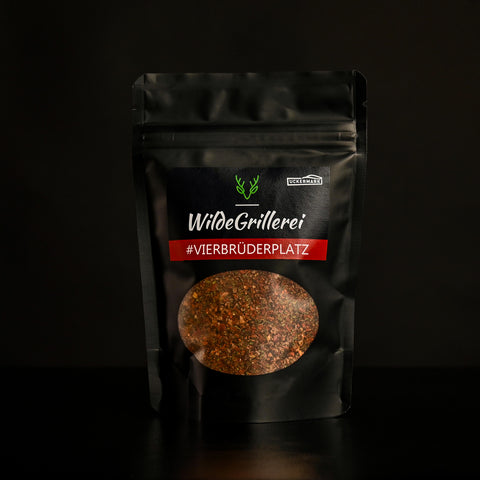 #VIERBRÜDERPLATZ - Steakpfeffer Hot & Spicy Beutel mit Druckverschluss 95g MHD