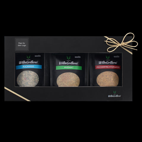 Geschenkset DIE STARTER mit deinem Logo - 3 Beutel mit Druckverschluss