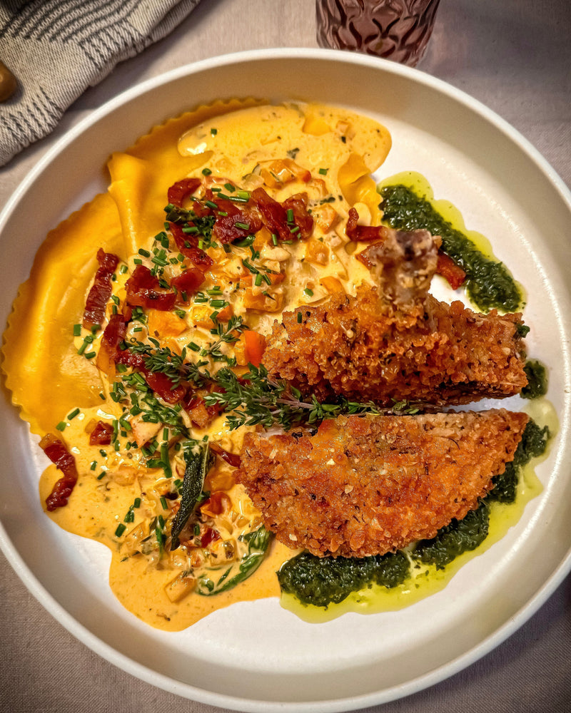 DUROC KOTELETT MIT PANKOPANADE