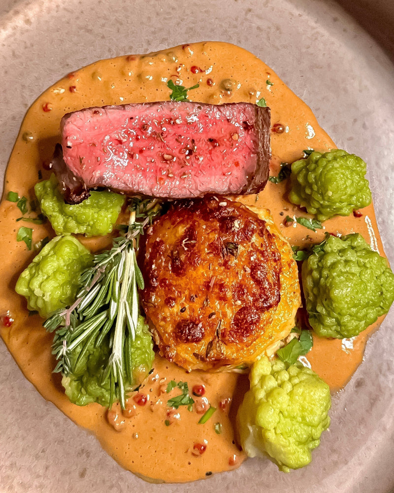 RUMPSTEAK MIT PFEFFERSOßE