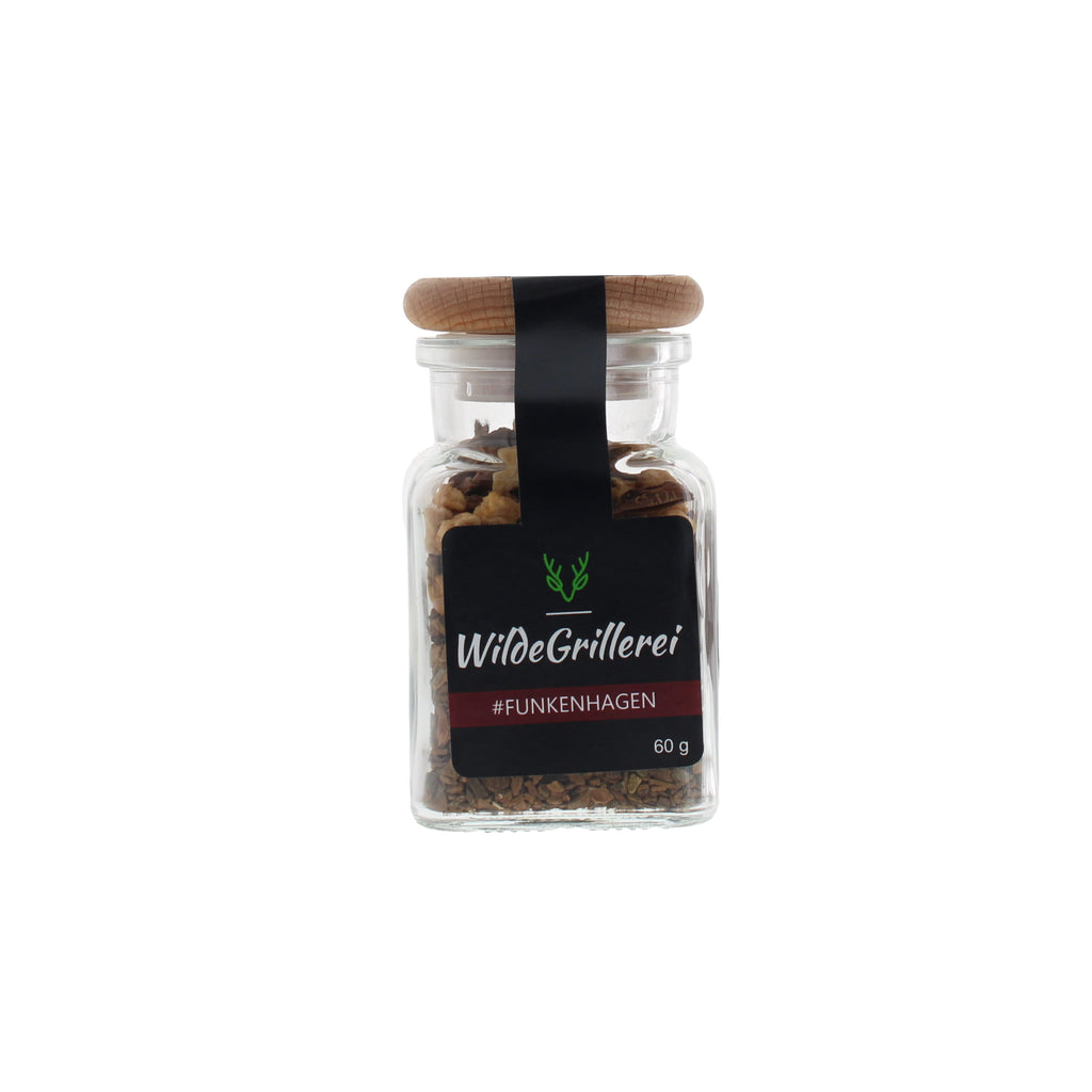 Glühweingewürz - #FUNKENHAGEN - Glas mit Holzdeckel 60g MHD