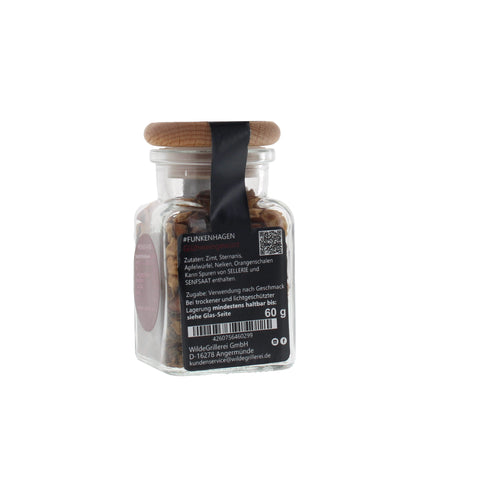 Glühweingewürz - #FUNKENHAGEN - Glas mit Holzdeckel 60g MHD