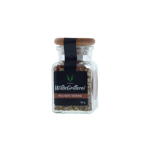 #SCHIEFE MÖHNE - Chimichurri rot Glas mit Holzdeckel 65g MHD