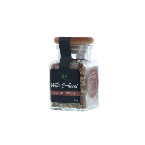 #SCHIEFE MÖHNE - Chimichurri rot Glas mit Holzdeckel 65g MHD