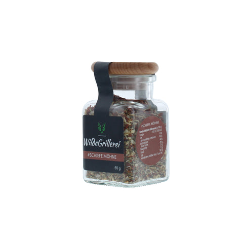 #SCHIEFE MÖHNE - Chimichurri rot Glas mit Holzdeckel 65g MHD