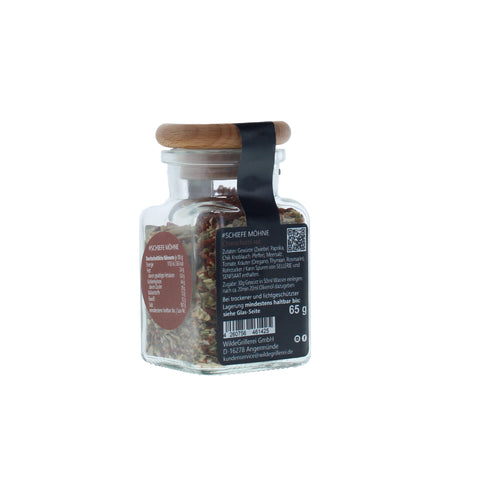 #SCHIEFE MÖHNE - Chimichurri rot Glas mit Holzdeckel 65g MHD