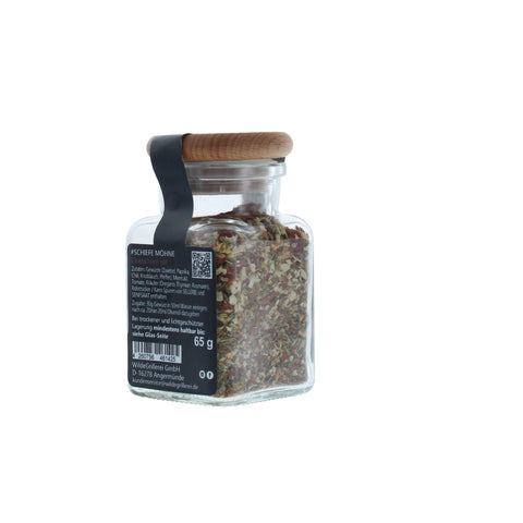 #SCHIEFE MÖHNE - Chimichurri rot Glas mit Holzdeckel 65g MHD