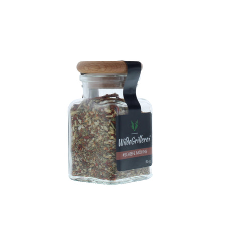 #SCHIEFE MÖHNE - Chimichurri rot Glas mit Holzdeckel 65g MHD
