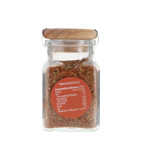 #BRANDMÜHLE - Hot Smoky BBQ Rub Glas mit Holzdeckel 95g MHD