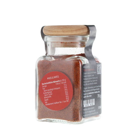 #KEULWEG - Teufelshähnchen Glas mit Holzdeckel 70g MHD