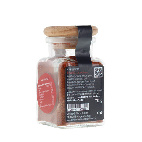 #KEULWEG - Teufelshähnchen Glas mit Holzdeckel 70g MHD