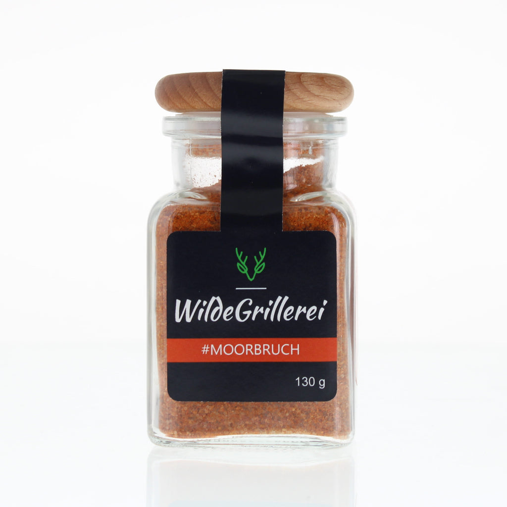 #MOORBRUCH - Spare Ribs Smoky BBQ Rub Glas mit Holzdeckel 130g MHD