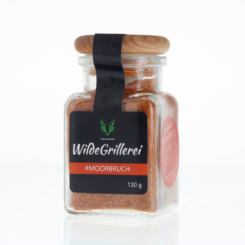#MOORBRUCH - Spare Ribs Smoky BBQ Rub Glas mit Holzdeckel 130g MHD