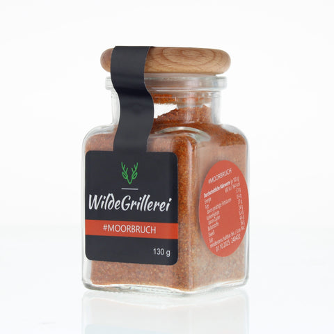 #MOORBRUCH - Spare Ribs Smoky BBQ Rub Glas mit Holzdeckel 130g MHD