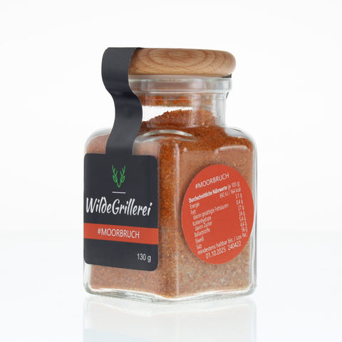 #MOORBRUCH - Spare Ribs Smoky BBQ Rub Glas mit Holzdeckel 130g MHD