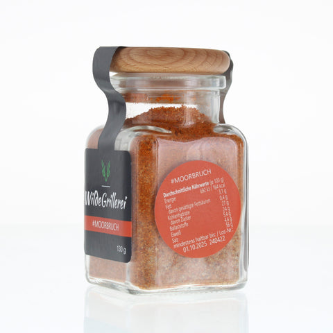 #MOORBRUCH - Spare Ribs Smoky BBQ Rub Glas mit Holzdeckel 130g MHD
