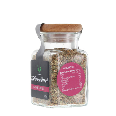 #ADLERQUELLE - Steakpfeffer mediterran Glas mit Holzdeckel 60g MHD
