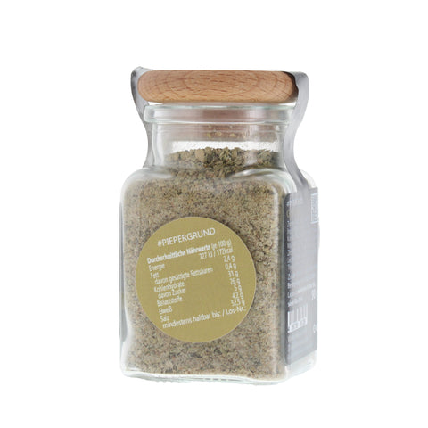 #PIEPERGRUND - Gyros hell Glas mit Holzdeckel 90g MHD