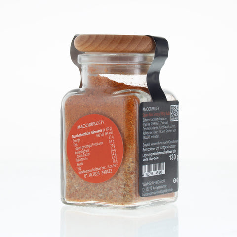 #MOORBRUCH - Spare Ribs Smoky BBQ Rub Glas mit Holzdeckel 130g MHD
