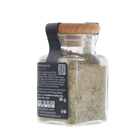 #PIEPERGRUND - Gyros hell Glas mit Holzdeckel 90g MHD