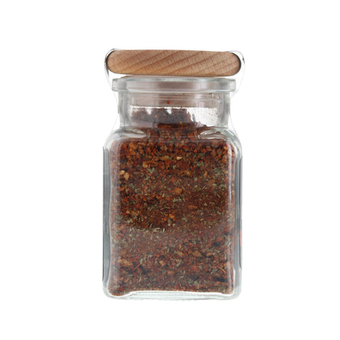 #VIERBRÜDERPLATZ - Steakpfeffer Hot & Spicy Glas mit Holzdeckel 95g MHD