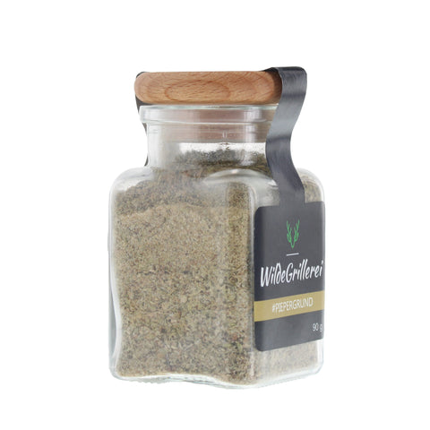 #PIEPERGRUND - Gyros hell Glas mit Holzdeckel 90g MHD