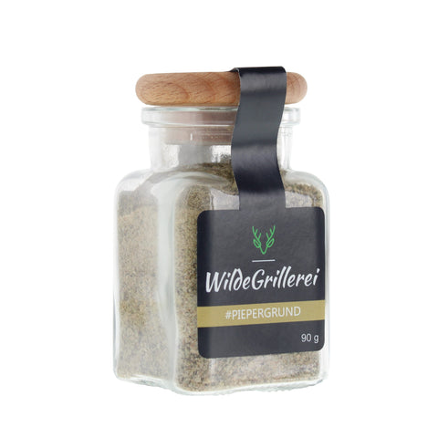 #PIEPERGRUND - Gyros hell Glas mit Holzdeckel 90g MHD