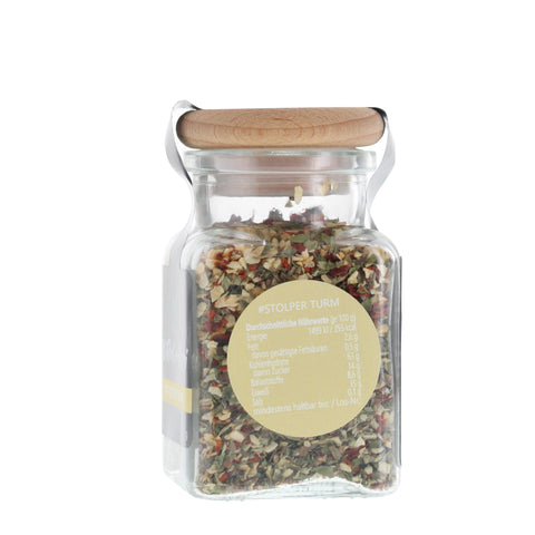 #STOLPER TURM - Aglio Olio Glas mit Holzdeckel 70g MHD