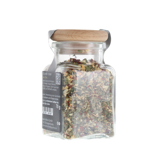 #STOLPER TURM - Aglio Olio Glas mit Holzdeckel 70g MHD