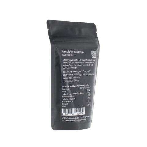#ADLERQUELLE - Steakpfeffer mediterran Beutel mit Druckverschluss 60g MHD