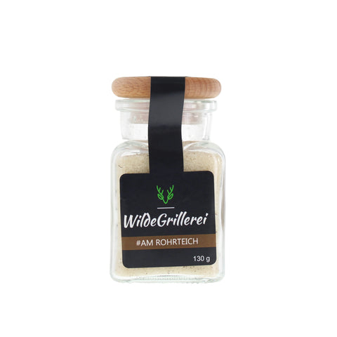 Rohrzucker mit Bourbon-Vanille - #AM ROHRTEICH - Glas mit Holzdeckel 130g MHD