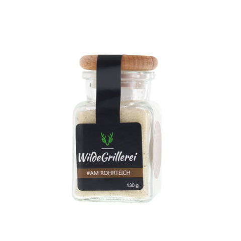 Rohrzucker mit Bourbon-Vanille - #AM ROHRTEICH - Glas mit Holzdeckel 130g MHD
