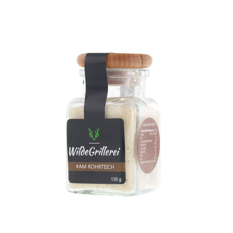 Rohrzucker mit Bourbon-Vanille - #AM ROHRTEICH - Glas mit Holzdeckel 130g MHD