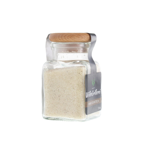 Rohrzucker mit Bourbon-Vanille - #AM ROHRTEICH - Glas mit Holzdeckel 130g MHD