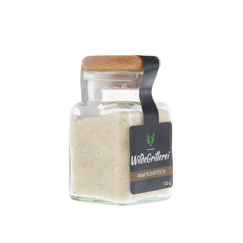 Rohrzucker mit Bourbon-Vanille - #AM ROHRTEICH - Glas mit Holzdeckel 130g MHD