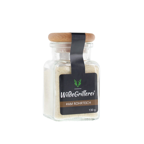 Rohrzucker mit Bourbon-Vanille - #AM ROHRTEICH - Glas mit Holzdeckel 130g MHD
