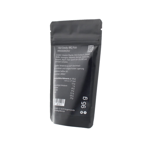 #BRANDMÜHLE - Hot Smoky BBQ Rub Beutel mit Druckverschluss 95g MHD