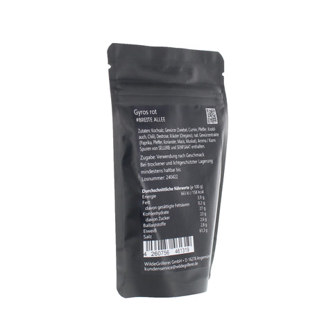 #BREITE ALLEE - Gyros rot Beutel mit Druckverschluss 90g MHD