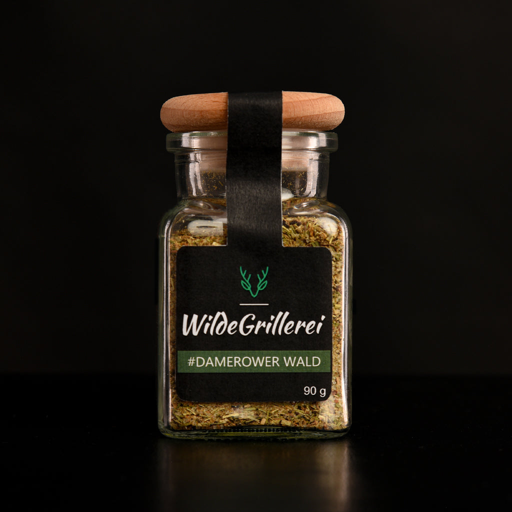 Wild-Gewürz - #DAMEROWER WALD - Glas mit Holzdeckel 90g MHD