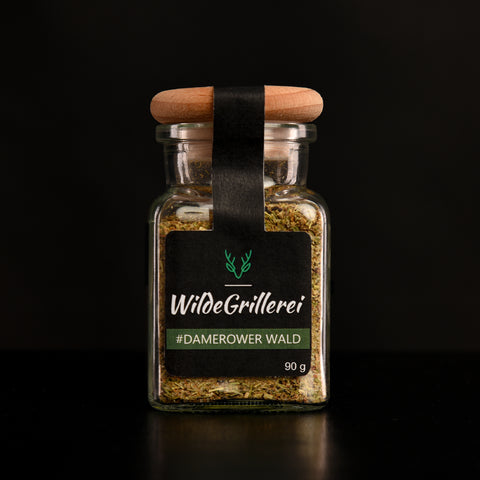 Wild-Gewürz - #DAMEROWER WALD - Glas mit Holzdeckel 90g MHD