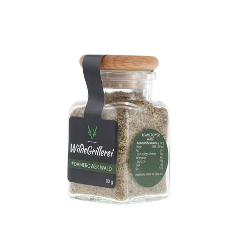 Wild-Gewürz - #DAMEROWER WALD - Glas mit Holzdeckel 90g MHD