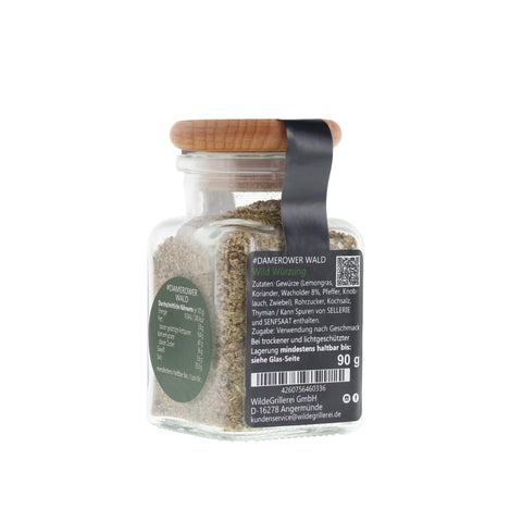 Wild-Gewürz - #DAMEROWER WALD - Glas mit Holzdeckel 90g MHD