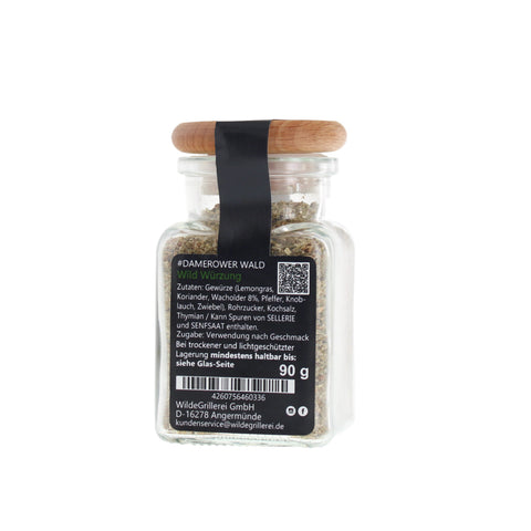 Wild-Gewürz - #DAMEROWER WALD - Glas mit Holzdeckel 90g MHD
