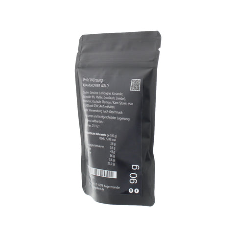 #DAMEROWER WALD - Wild Würzung Beutel mit Druckverschluss 90g MHD